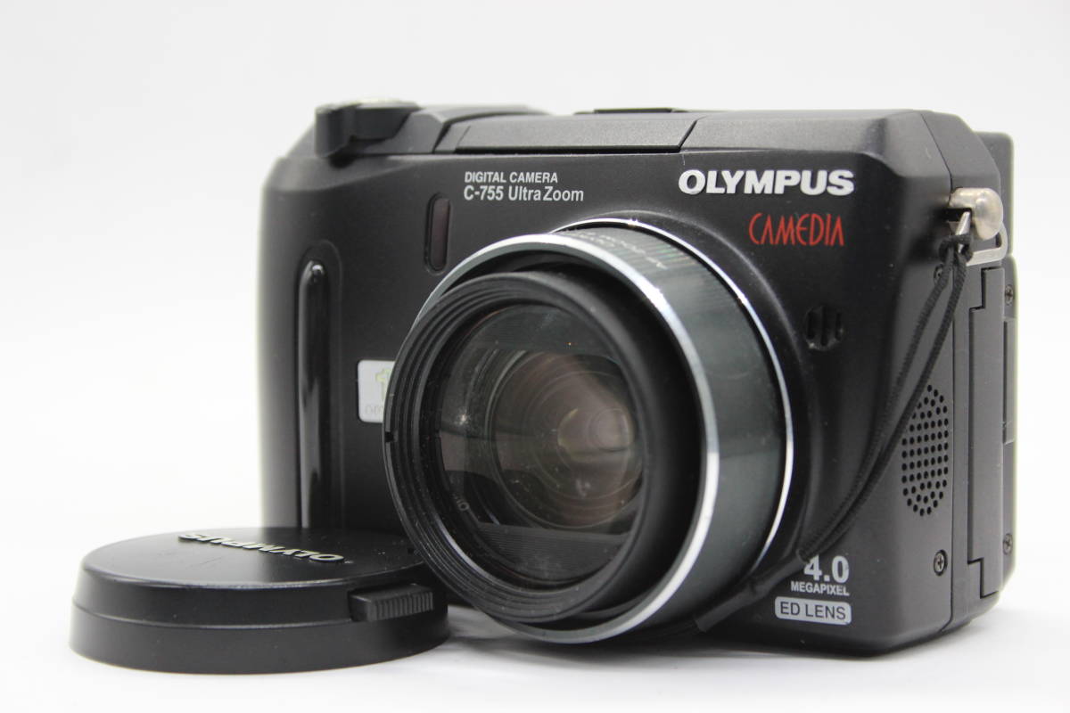 【返品保証】 【便利な単三電池で使用可】オリンパス Olympus CAMEDIA C-755 Ultra Zoom 10x コンパクトデジタルカメラ s5757_画像1