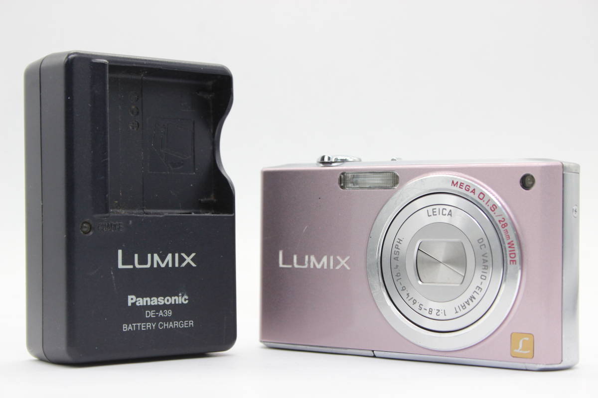 【返品保証】 パナソニック Panasonic LUMIX DMC-FX33 ピンク バッテリー チャージャー付き コンパクトデジタルカメラ s5789