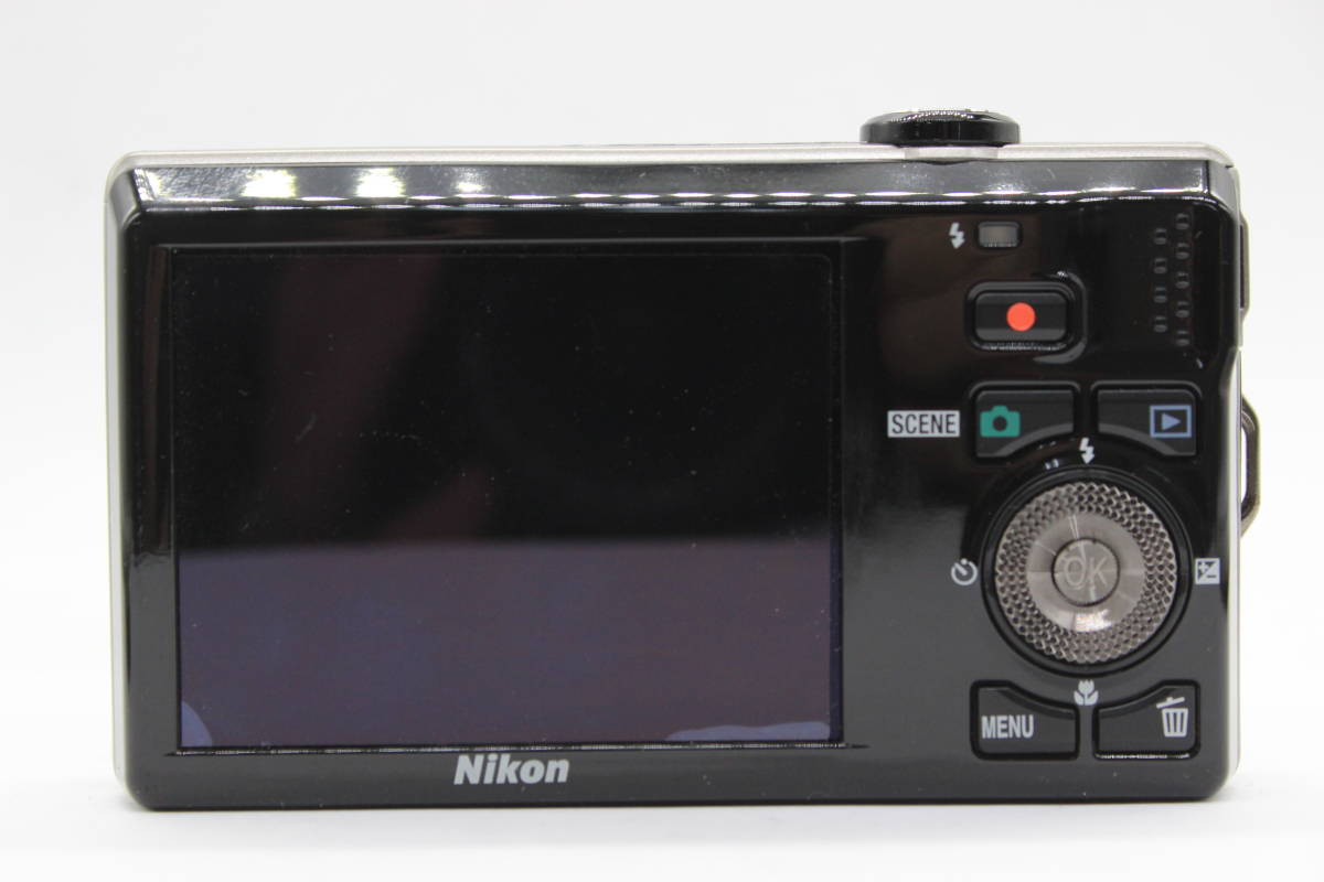 【返品保証】 ニコン Nikon Coolpix S6000 ブラック 7x Wide バッテリー付き コンパクトデジタルカメラ s5796_画像4