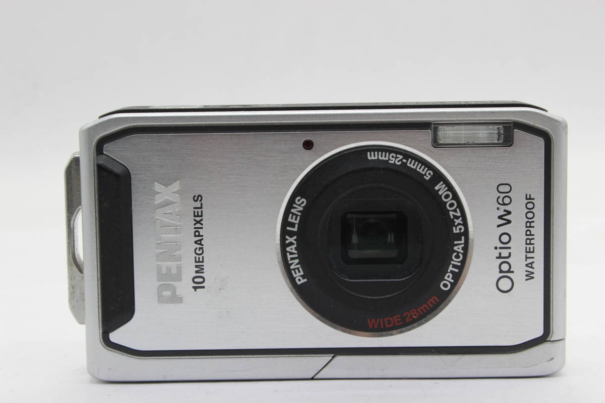 【返品保証】 ペンタックス Pentax Optio W60 5x Zoom バッテリー付き コンパクトデジタルカメラ s5908_画像2