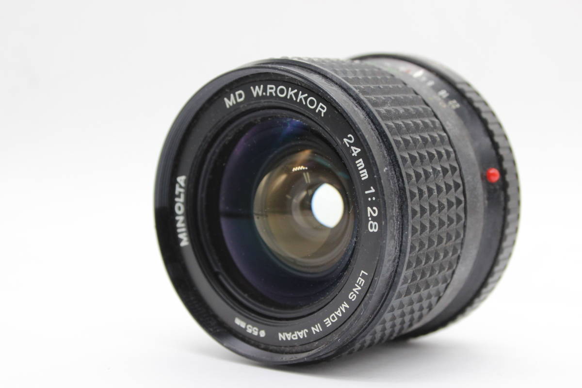 【返品保証】 ミノルタ Minolta MD W.Rokkor 24mm F2.8 レンズ s5915