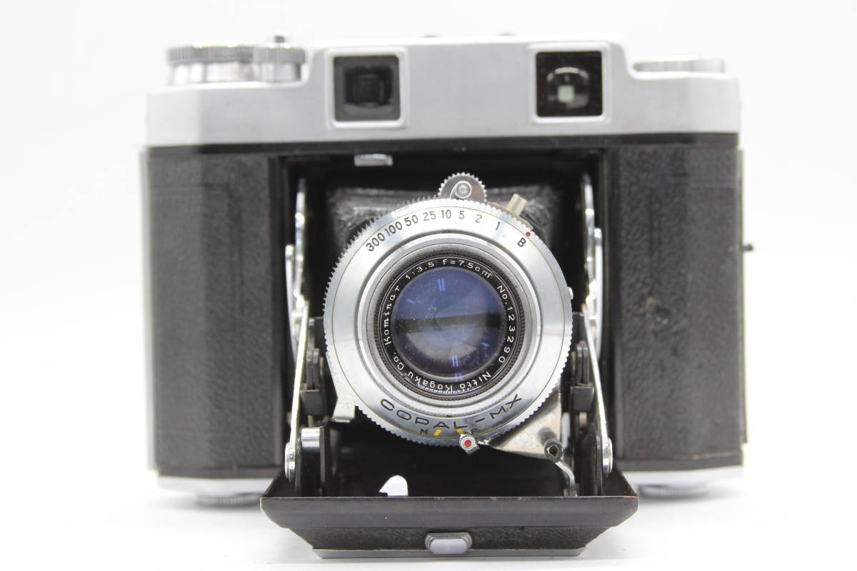 【訳あり品】 Calm Six II Kominar 7.5cm F3.5 蛇腹カメラ s5933_画像2