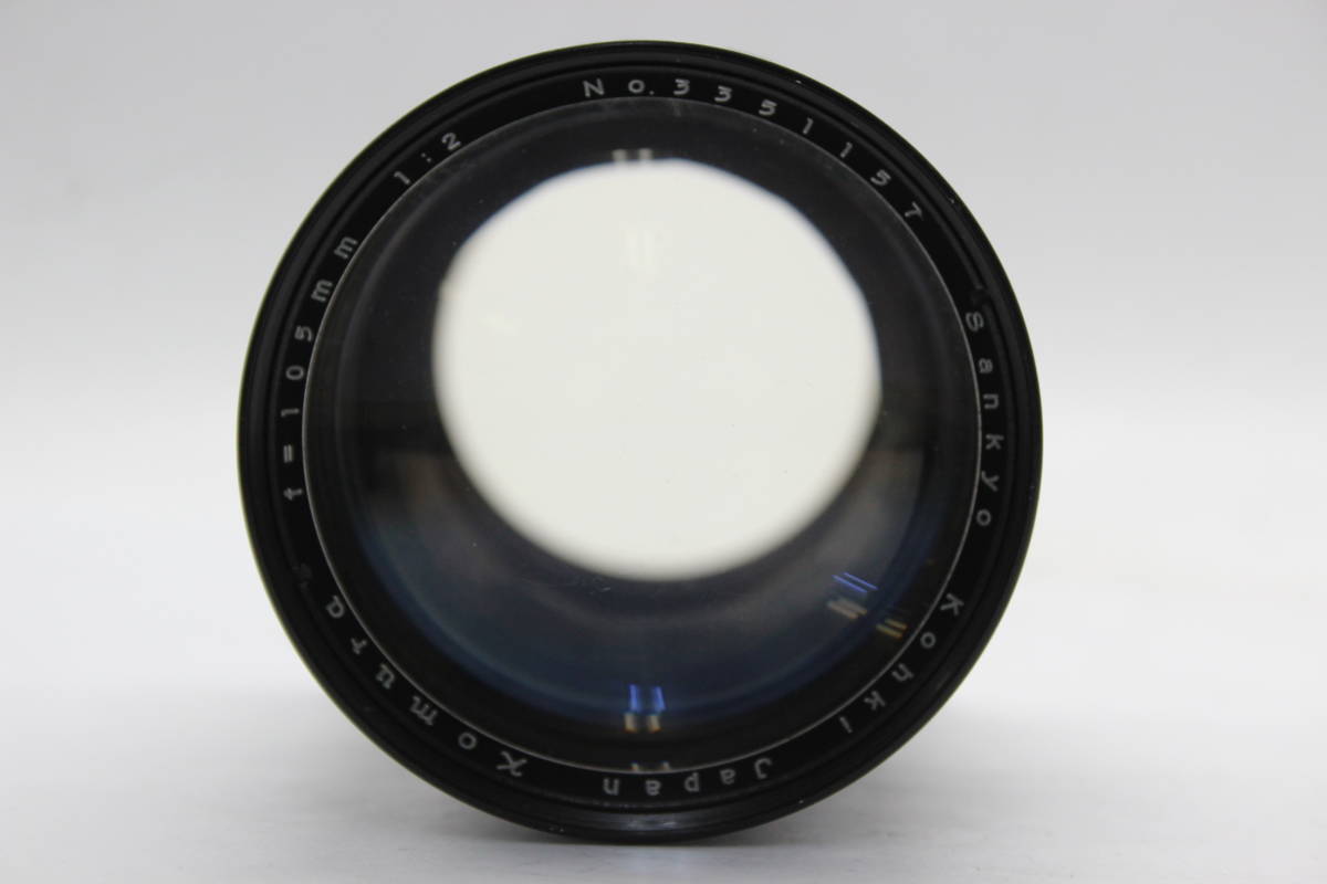 【返品保証】 コムラ Sankyo Kohki Komura 105mm F2 ゼブラ M42マウントレンズ s6002_画像2