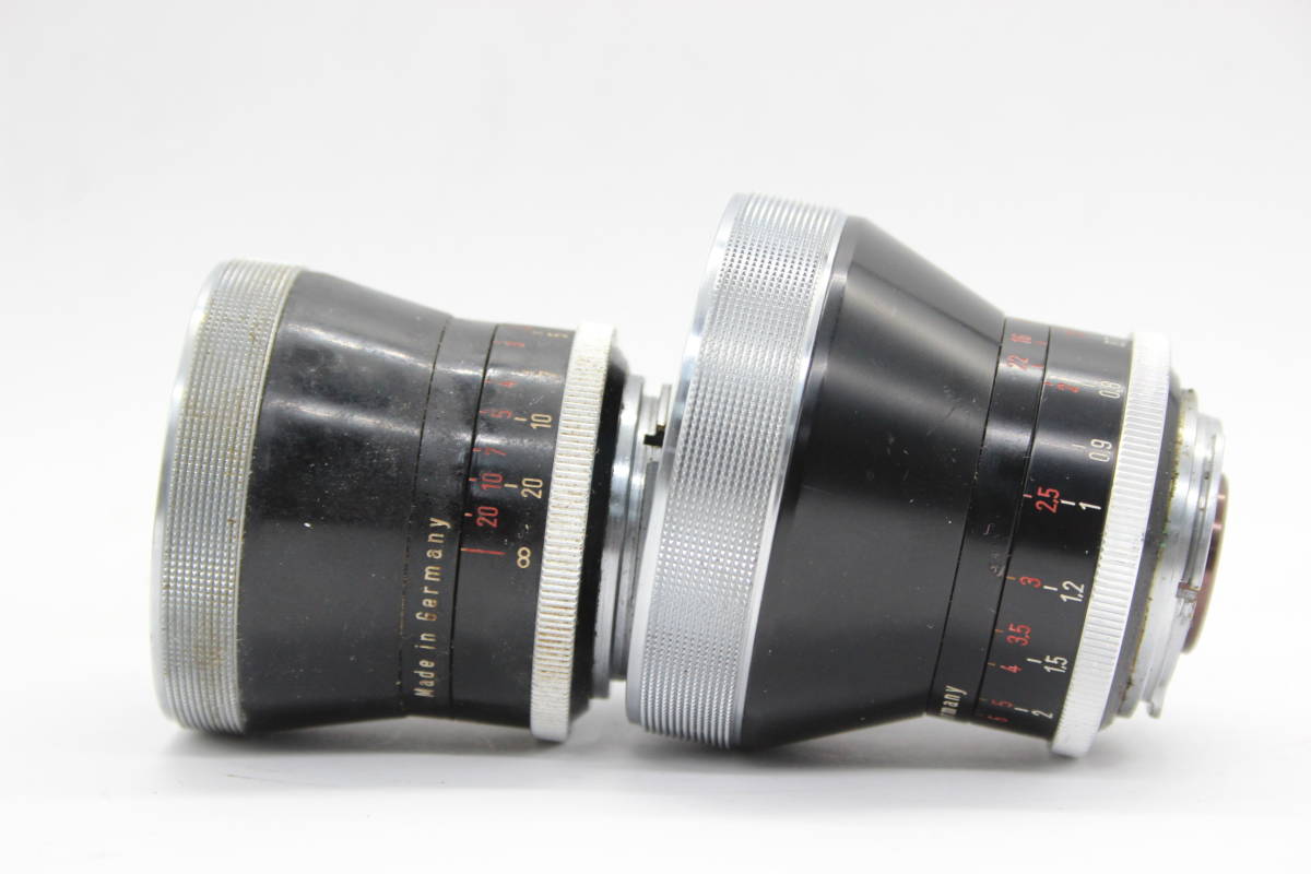 【訳あり品】 【レンズまとめ売り】カールツァイス Carl Zeiss Pro-Tessar 35mm F4 85mm F4 レンズ 2本セット s6021の画像3