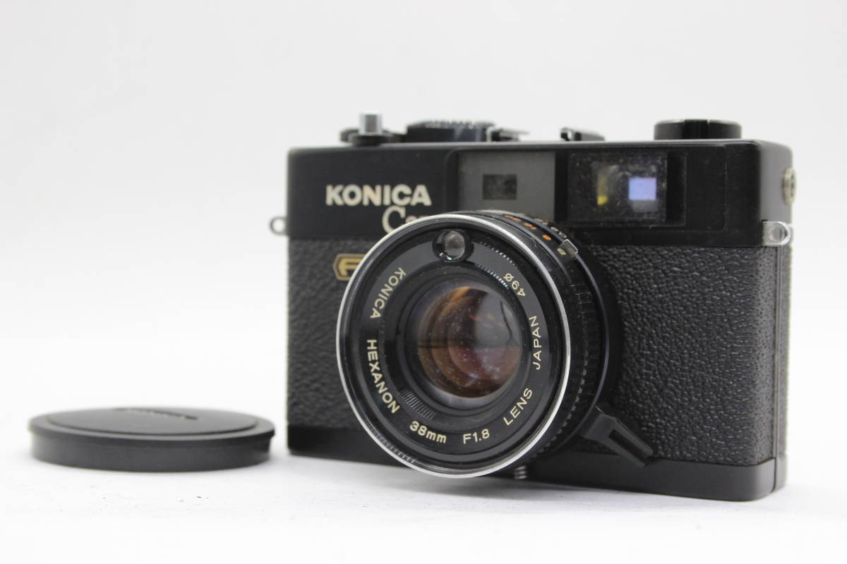 【訳あり品】 コニカ KONICA C35 FD ブラック 38mm F1.8 コンパクトカメラ s6043_画像1