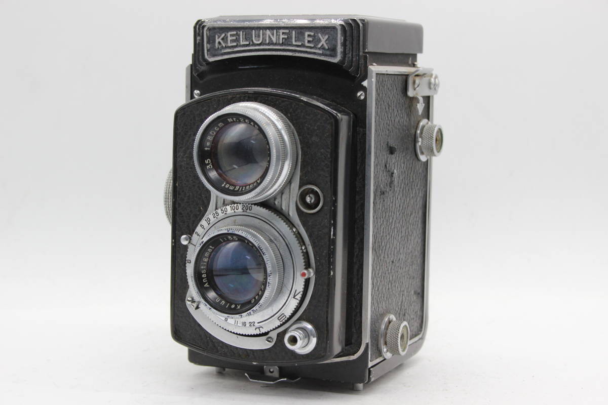 【訳あり品】 Kelunflex Kelun 8.0cm F3.5 二眼カメラ s6064_画像1