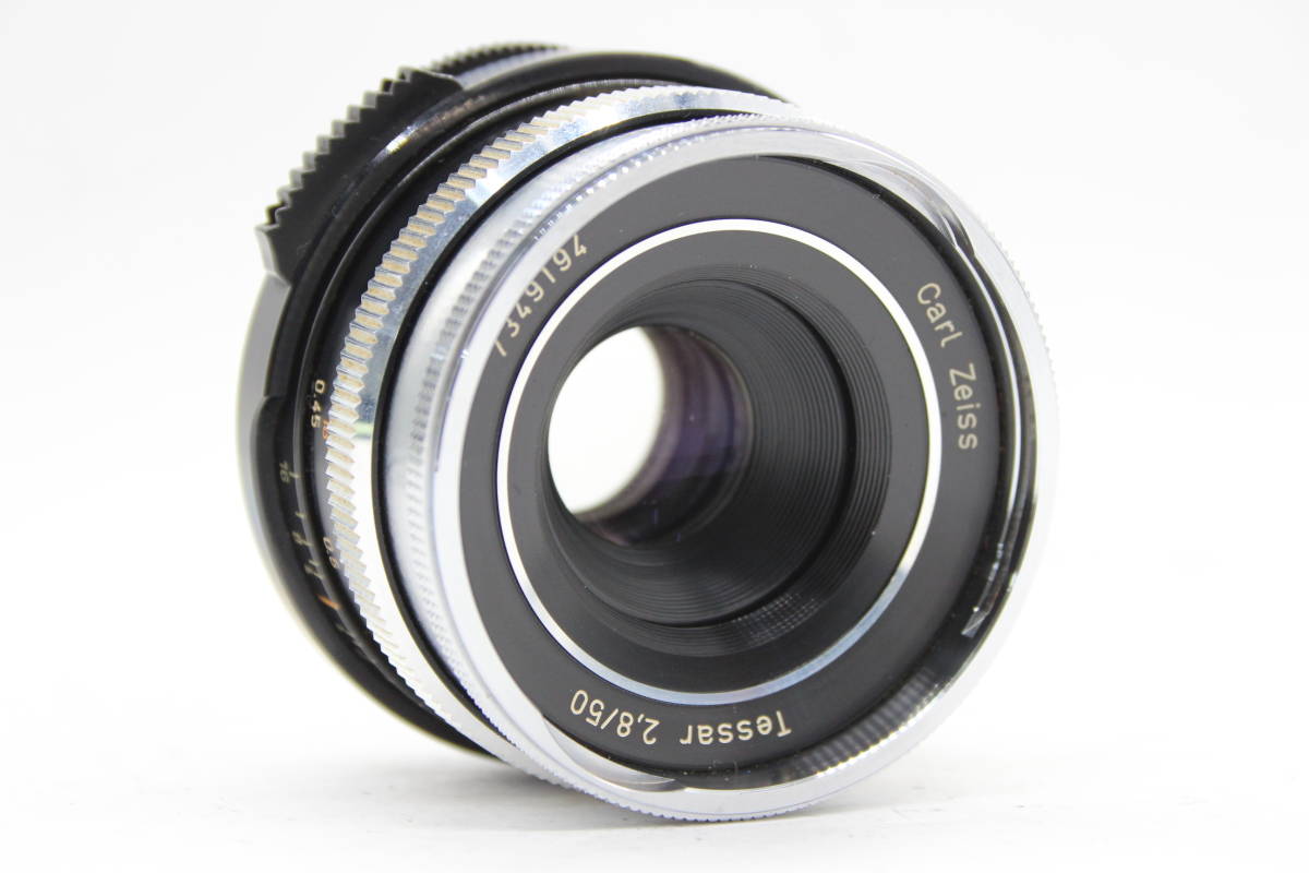 【返品保証】 カールツァイス Carl Zeiss Tessar 50mm F2.8 レンズ s200の画像2