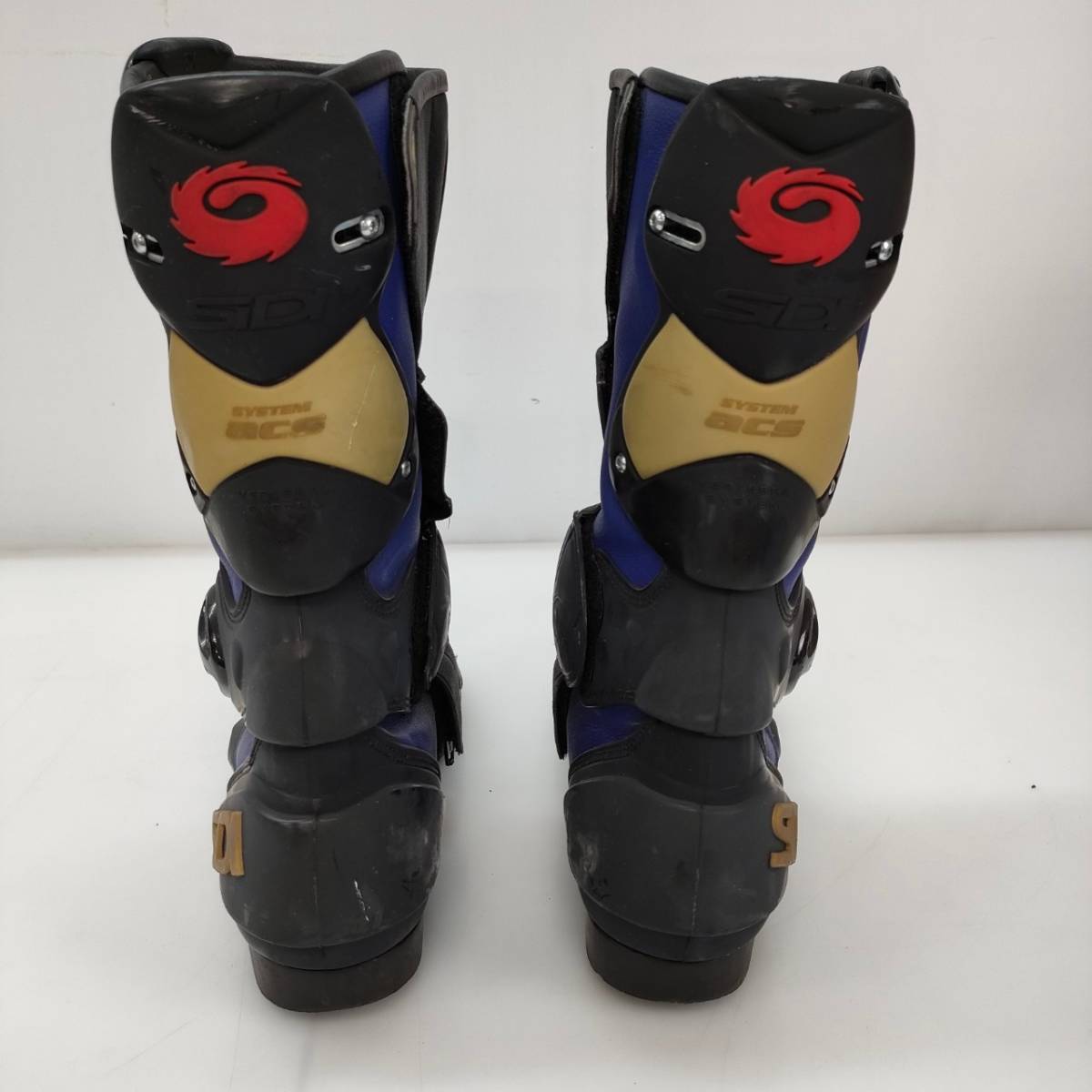 No.2426★1円～【SIDI】レーシングブーツ VERTEBRASYSTEM シディ バイク靴 プロテクト イタリア製 中古品_画像5