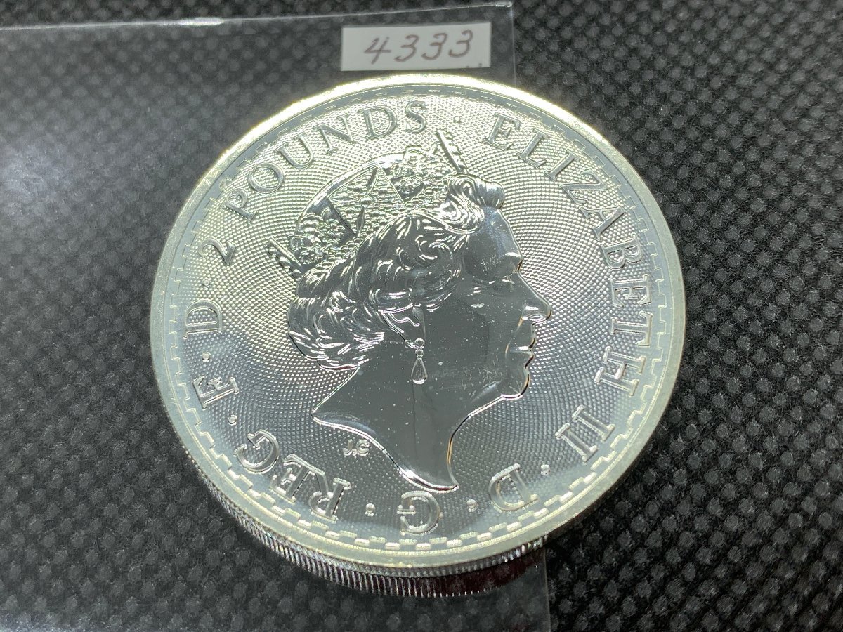 31.1グラム 2022年 (新品) イギリス「ブリタニア」純銀 1オンス 銀貨_画像2