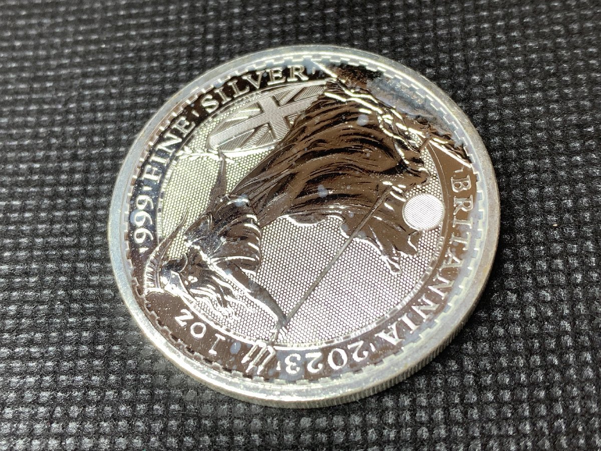 31.1グラム 2023年 (新品) イギリス「ブリタニア」純銀 1オンス 銀貨 (チャールズ3世)_画像5