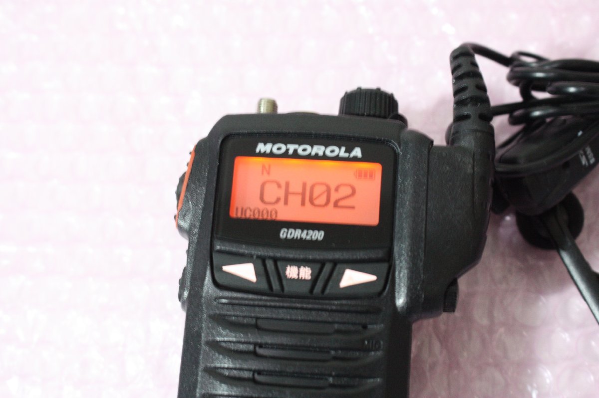 F4862【現状品】MOTOROLA/GDR4200/デジタル簡易無線機/モトローラ/SSM-514_画像2