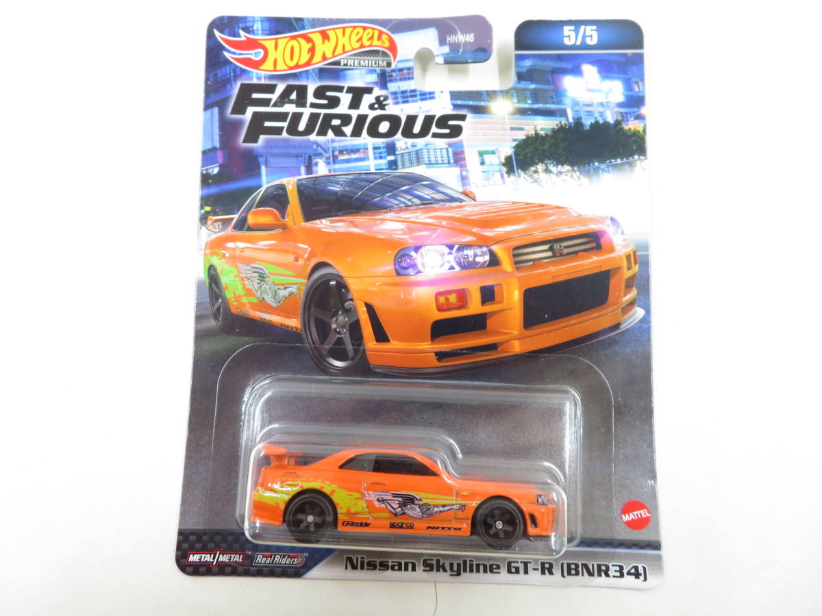 ◇372 HOT WHEELS PREMIUM Nissan Skyline GT-R (BNR34) FAST&FURIOUS 5/5_画像2