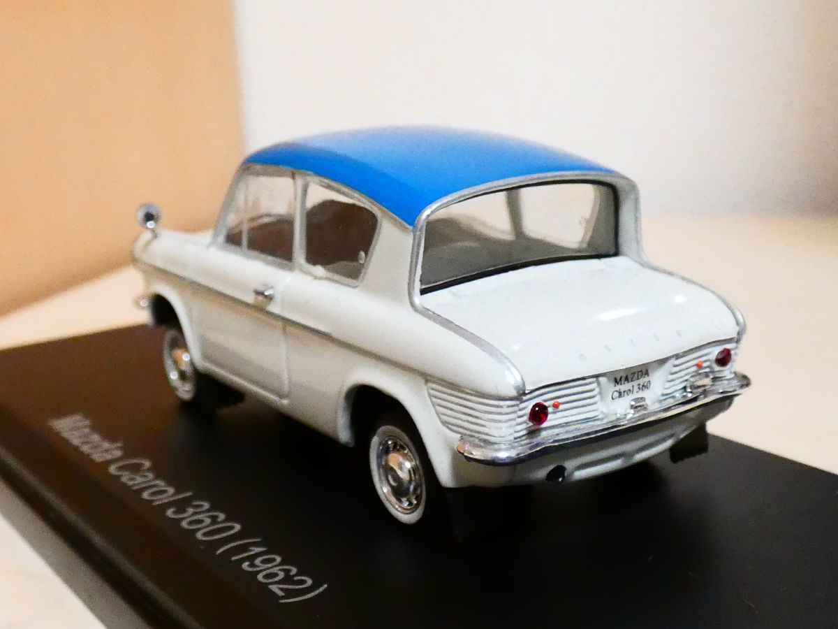 国産 名車コレクション 1/43 マツダ キャロル 360 1962 白 アシェット 旧車 クラシックカー ミニカー S2_画像2