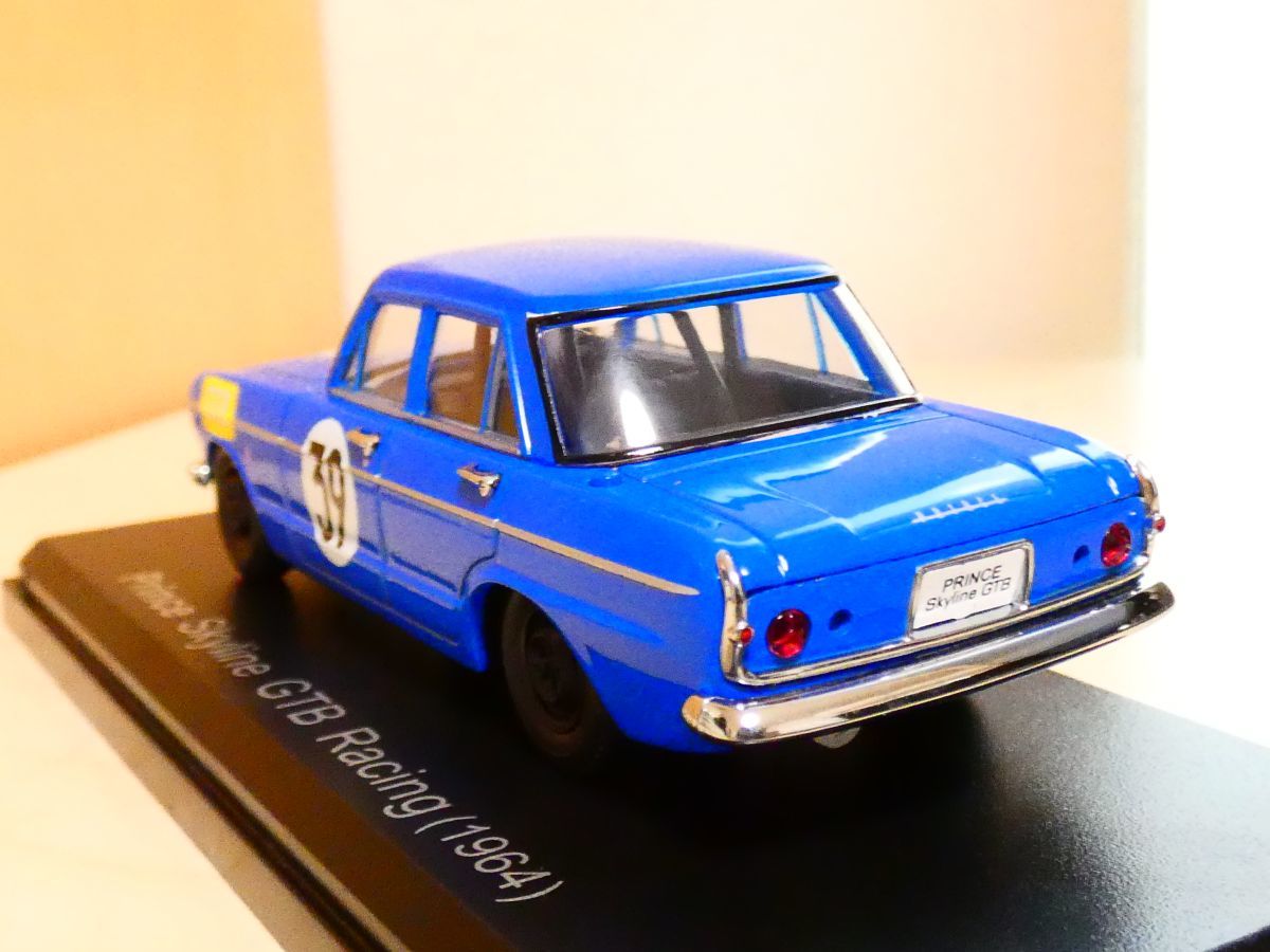 国産名車コレクション 1/43 日産 プリンス スカイライン GTB レーシング 青 1964 アシェット 旧車 クラシックカー ミニカー N_画像2