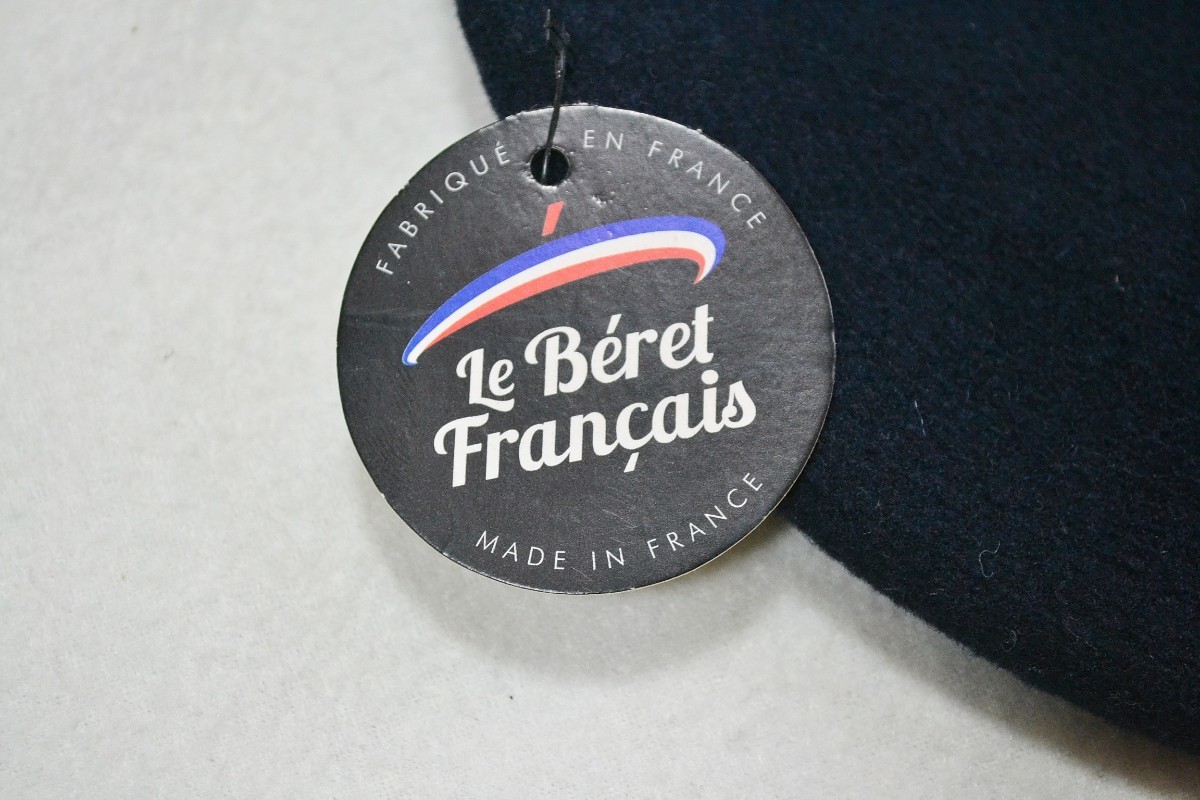 【新品未使用】Le Beret Francais キッズサイズ 子供 ウールベレー帽 フランス製 ネイビー紺_画像3
