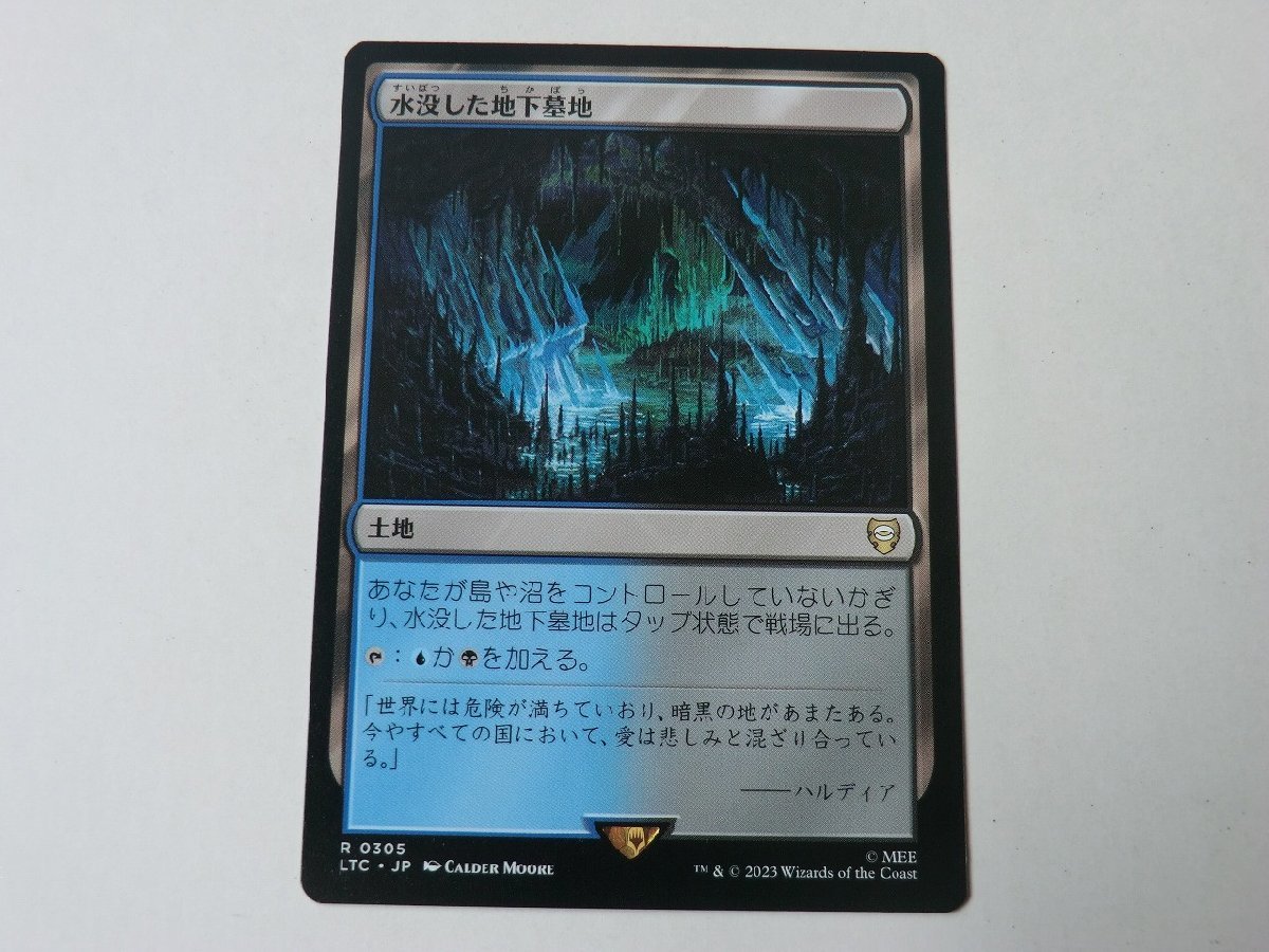 MTG 美品 【水没した地下墓地】 （レア） 指輪物語：中つ国の伝承 LTC 日 2枚迄_画像1