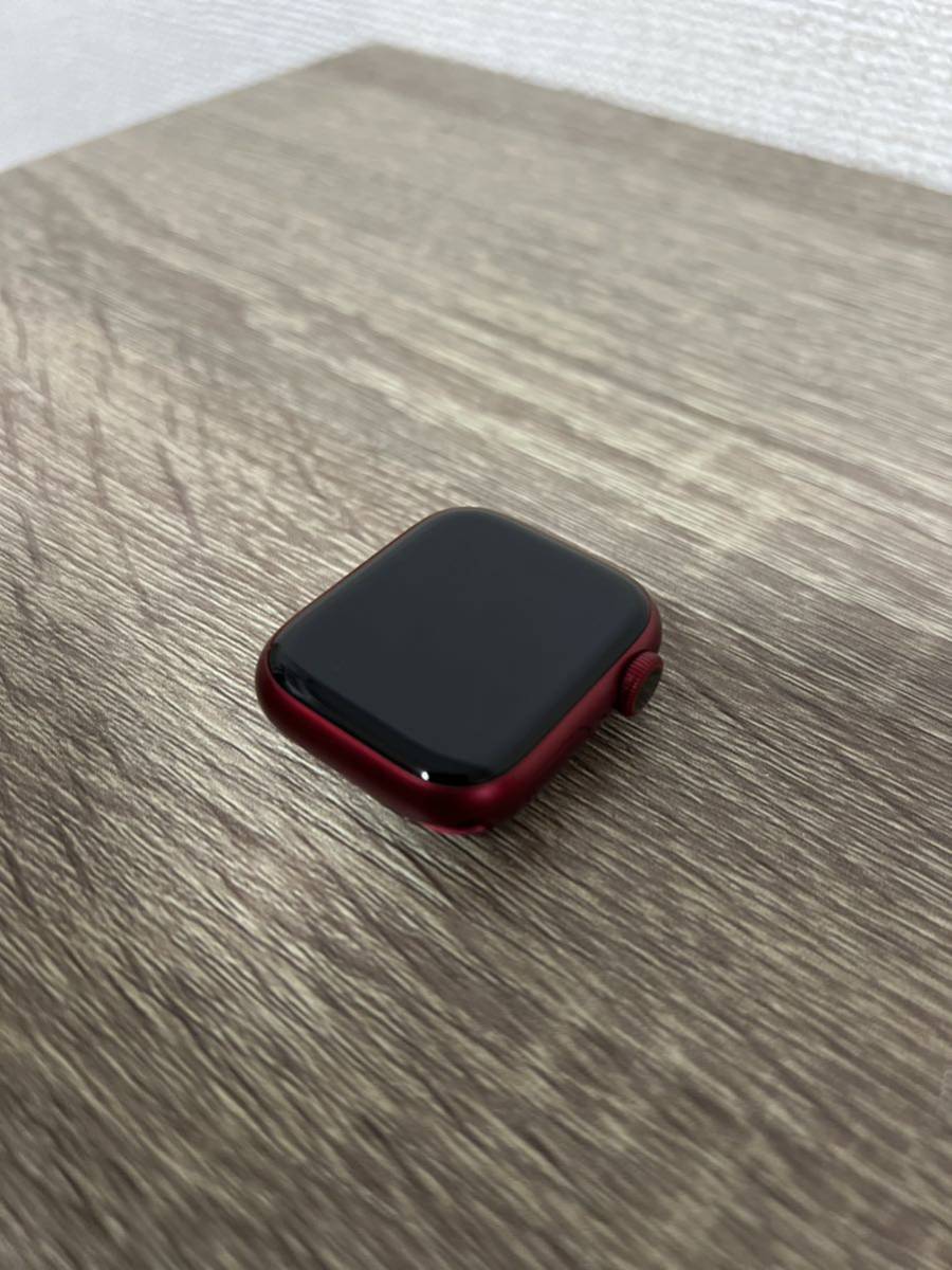 【送料無料】Apple Watch Series 7 41mm - GPS + Cellularモデル - アルミニウム (PRODUCT)Red ケース- バンド無し(A2476) 最大容量85％ _画像1