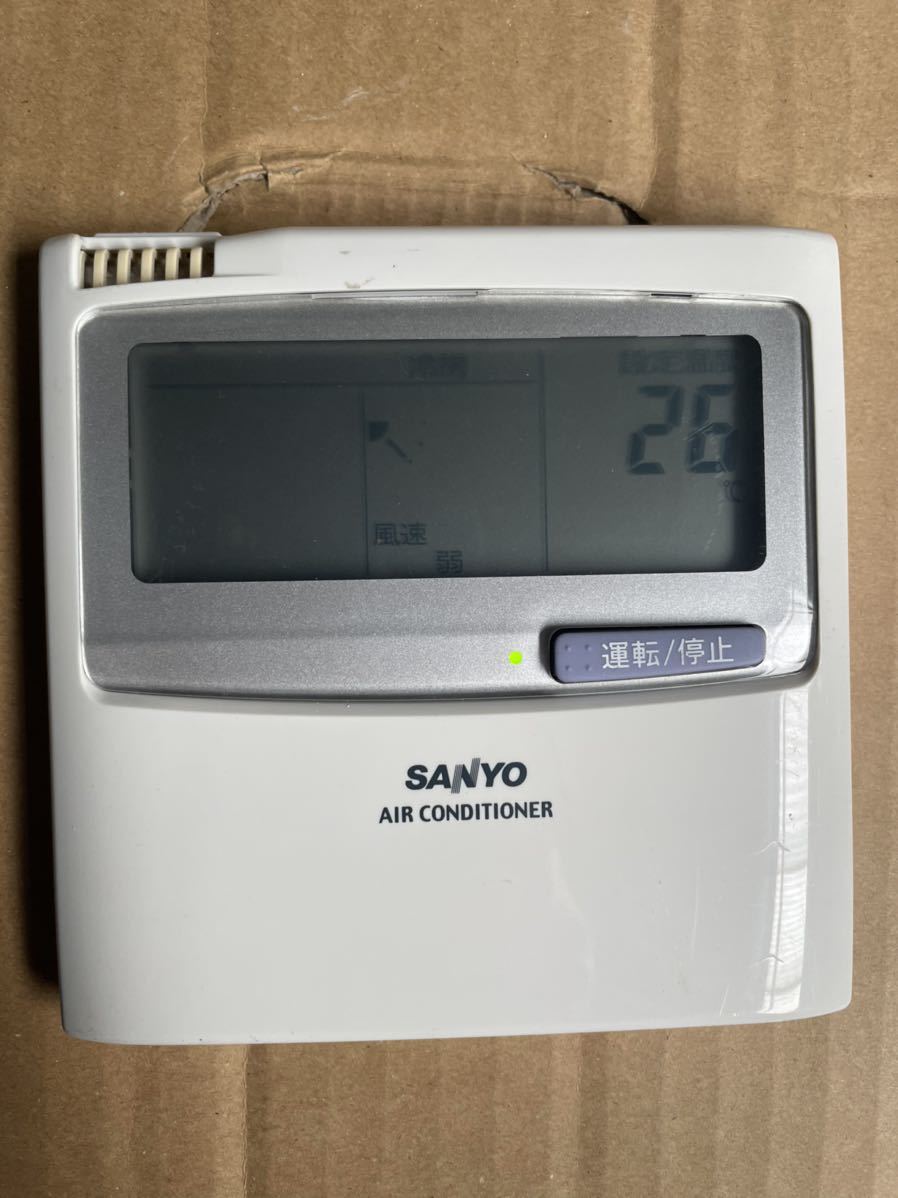 （543）SANYO サンヨー 業務用 パッケージ リモコン RCS-SH80A 業務用エアコンリモコン 中古 通電確認済み 送料一律230円_画像1