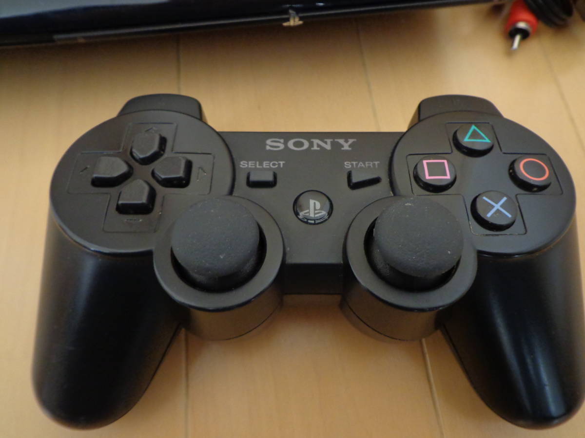 ☆すぐ遊べるセット☆ PlayStation3 500GB チャコールブラック CECH-4000C ブラック/薄型 動作確認済み　PS3/プレイステーション3_画像2
