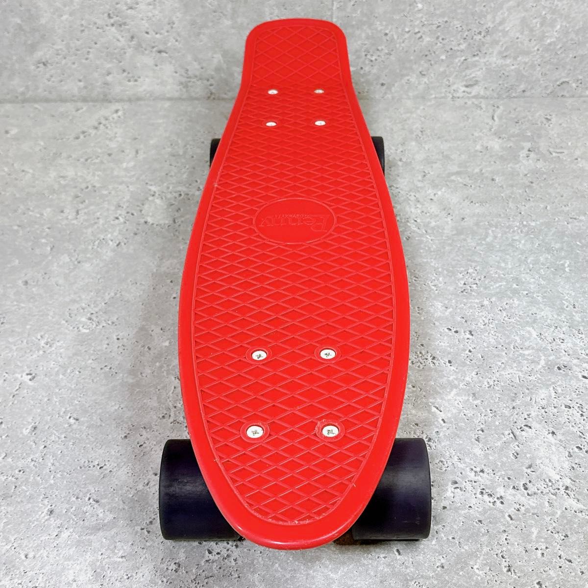 美品 ペニー スケートボード penny 赤 22インチ 56cm スケボーレッド 美品 ペニー スケートボード penny 赤 22インチ 56cm スケボーレッド