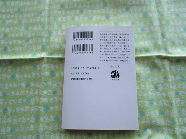 D1　文春文庫　『雲奔る　小説・雲井龍雄』　藤沢周平／著　文藝春秋発行　　　_画像2