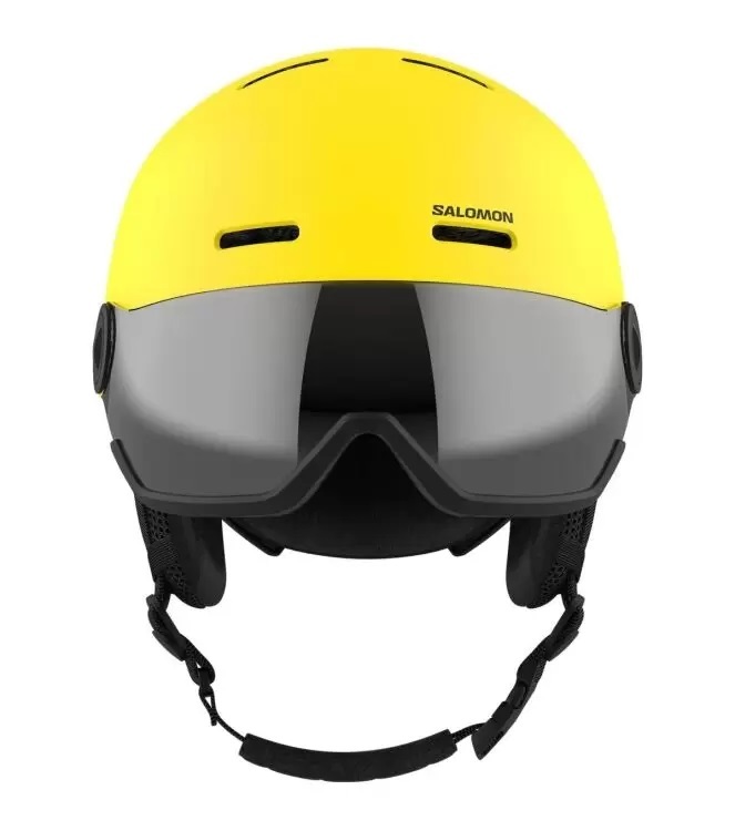  Salomon 2024 ORKA VISOR Junior козырек шлем желтый KM 53-56 новый товар Vibrant Yellow