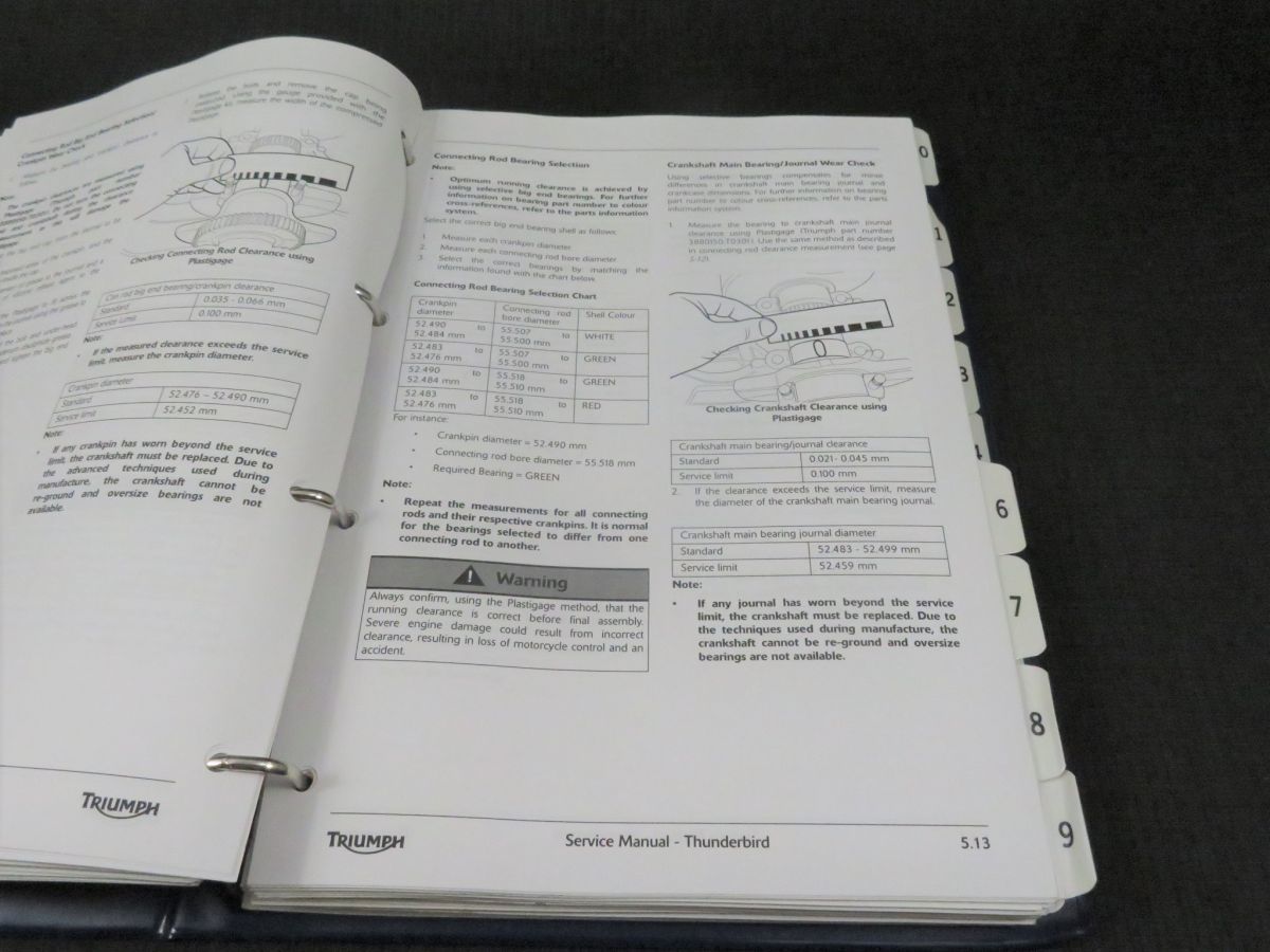  Triumph Thunderbird owner manual English service manual 517