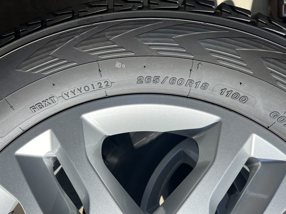 ★良品★メルセデスベンツW463 Gクラス純正 7.5J+43 PCD130-5穴 ヨコハマice GUARD 265/60R18 YOKOHAMA 2022年製 走行極小スタッドレス！！_画像3