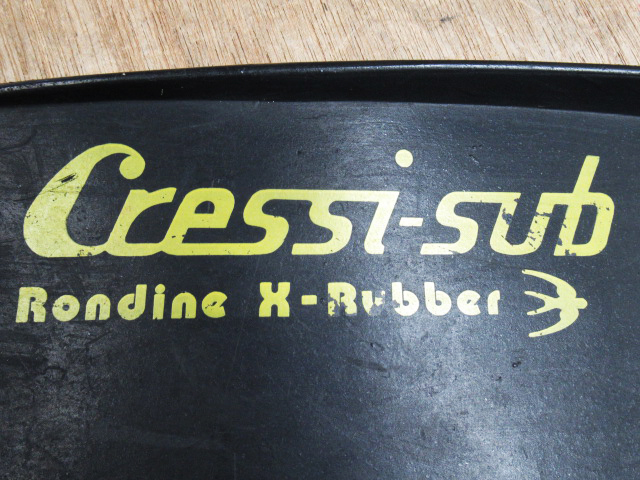  rare goods Cressi-subkresi- sub Rondine X*Rubber 44-45 size 10-11 diving fins Vintage diving supplies control 6I0115L-G3