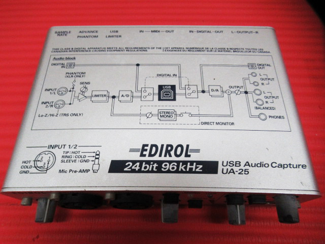 EDIROL USB Audio Capture UA-25 オーディオキャプチャー 管理6E0125H-B05_画像2