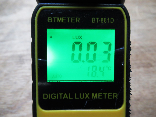 BTMETER デジタルルクスメーター BT-881D 0.01-400000Lux 照度測定 照度計 光度計搭載 気温 取説 ケース付き 管理6I0130B-B5_画像3