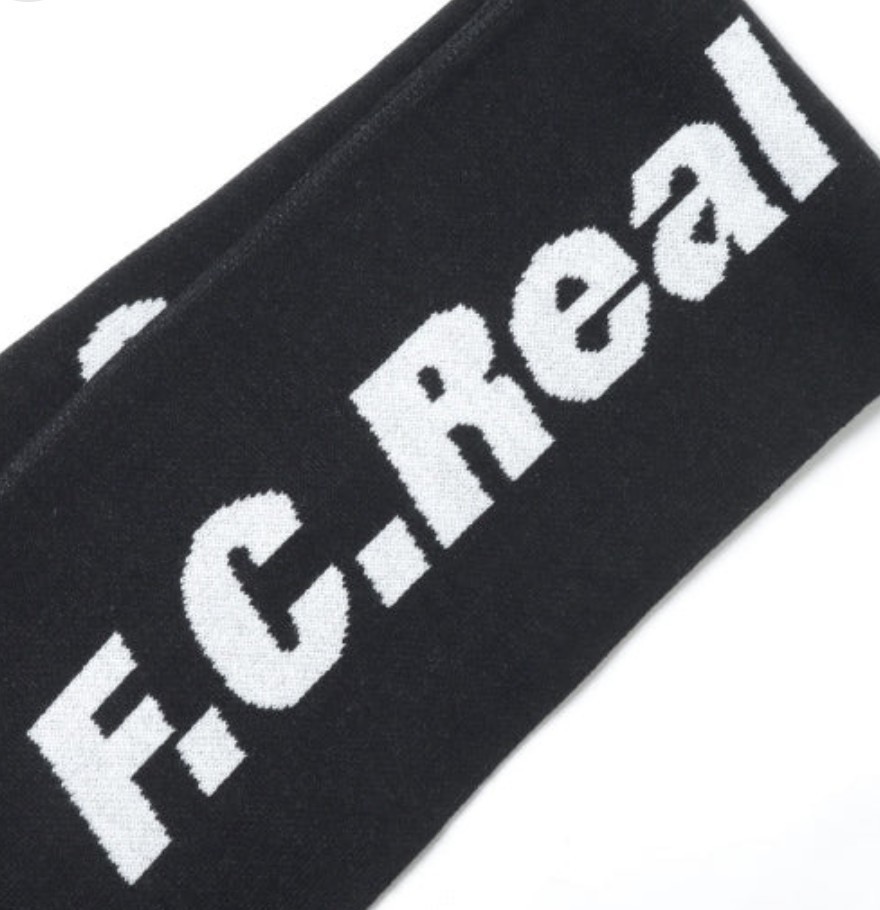 新品★FCRB F.C. Real Bristol FCRB ホワイトマウンテニアリング エフシーアールビー ブリストル 温かジャガード ロゴマフラー_画像5