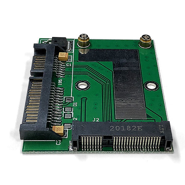 [C0056]mSATA. half slim SSD (SATA 7+15 pin ). conversion 