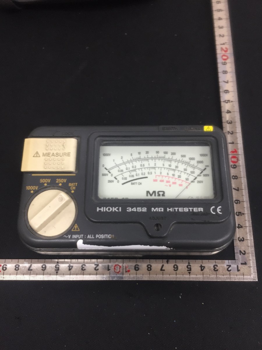 【中古品】HIOKI MΩHiTESTER　3452　絶縁抵抗計 メグオームハイテスター /IT4D2NNWADT6_画像2