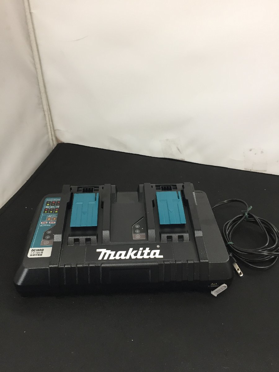 【中古品】makita(マキタ) 7.2V-18V用2口急速充電器 DC18RD /IT4ZELIWFSV1の画像1