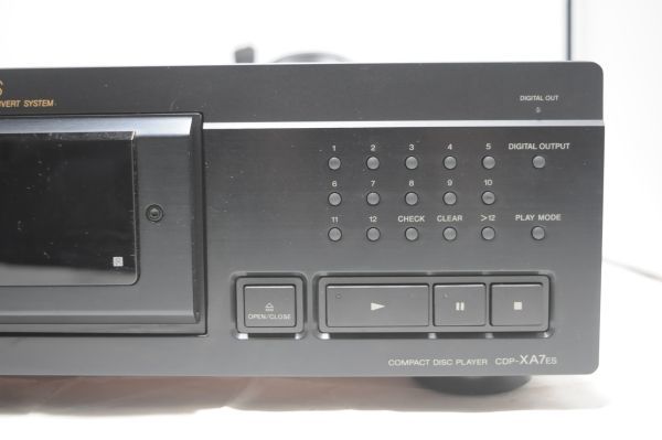 美品 SONY ソニー CDP-XA7ES CDプレーヤー (スタビライザー リモコン 取説付き) #944_画像3