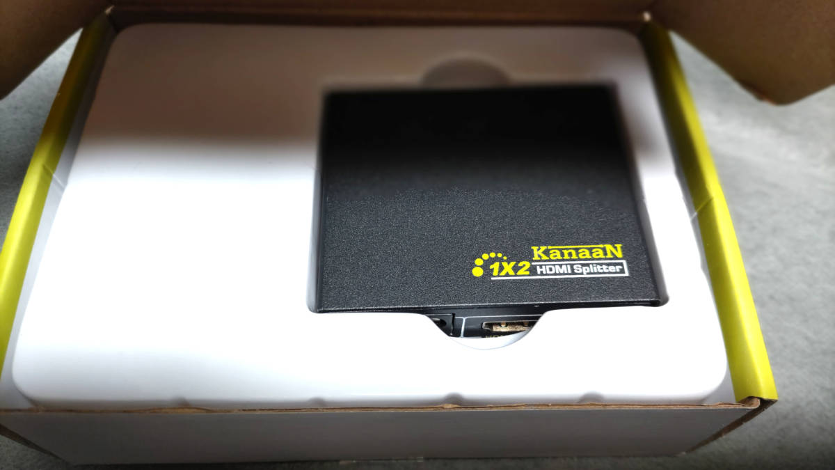 ☆ KanaaN　HDMIスプリッター（2020）　1入力2出力 ジャンク扱いで_画像1