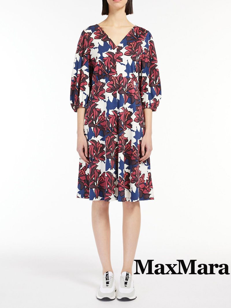 新品56%OFF　マックスマーラ　Max Mara　デザインワンピース　ワイン　Sサイズ　【送料無料】