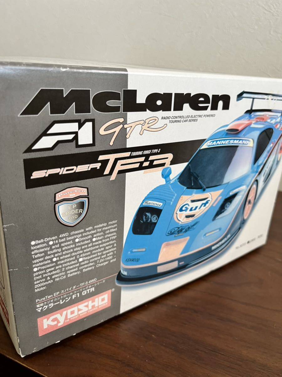 京商 KYOSHO RC マクラーレン F1 GTR PureTen ピュアテン スパイダー spider TF-3 4WD 蔵出し 絶版 未組立 EP_画像5