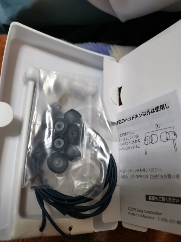 Sony Walkman Accessories IER-NW510N : High Resolution Compatible Neuccan Earphones IER-NW510N BLUE_画像5