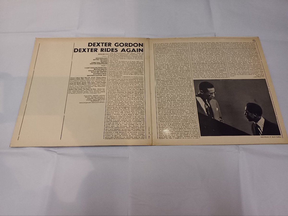 ◎ Dexter Gordon デクスター・ゴードン / Dexter Rides Again フランスOriginal盤 LP コーティングジャケ BYG_画像3