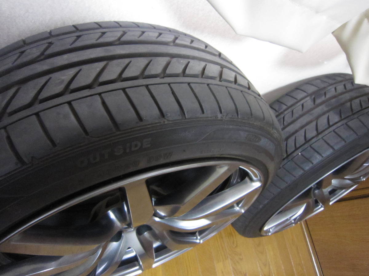 R35GTR純正ホイール＆タイヤ 　レイズ製RAYS製 9.5J＋45　4本　GOOD YEAR/EAGLELS EXE 245/40R20 99W　4本_画像6