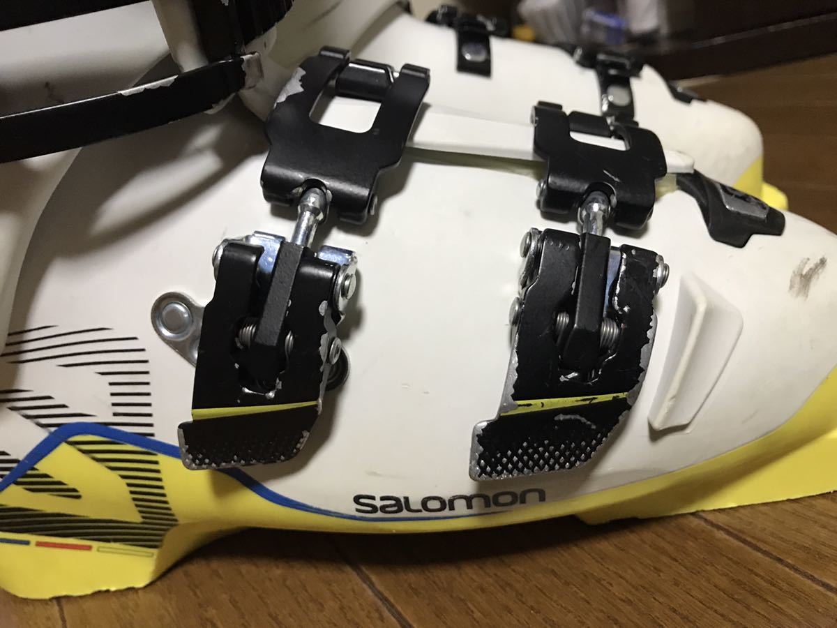 SALOMON/サロモン　スキーブーツX Max LC100(箱付き)White/Yellow25.0cm ソール295mm_画像7