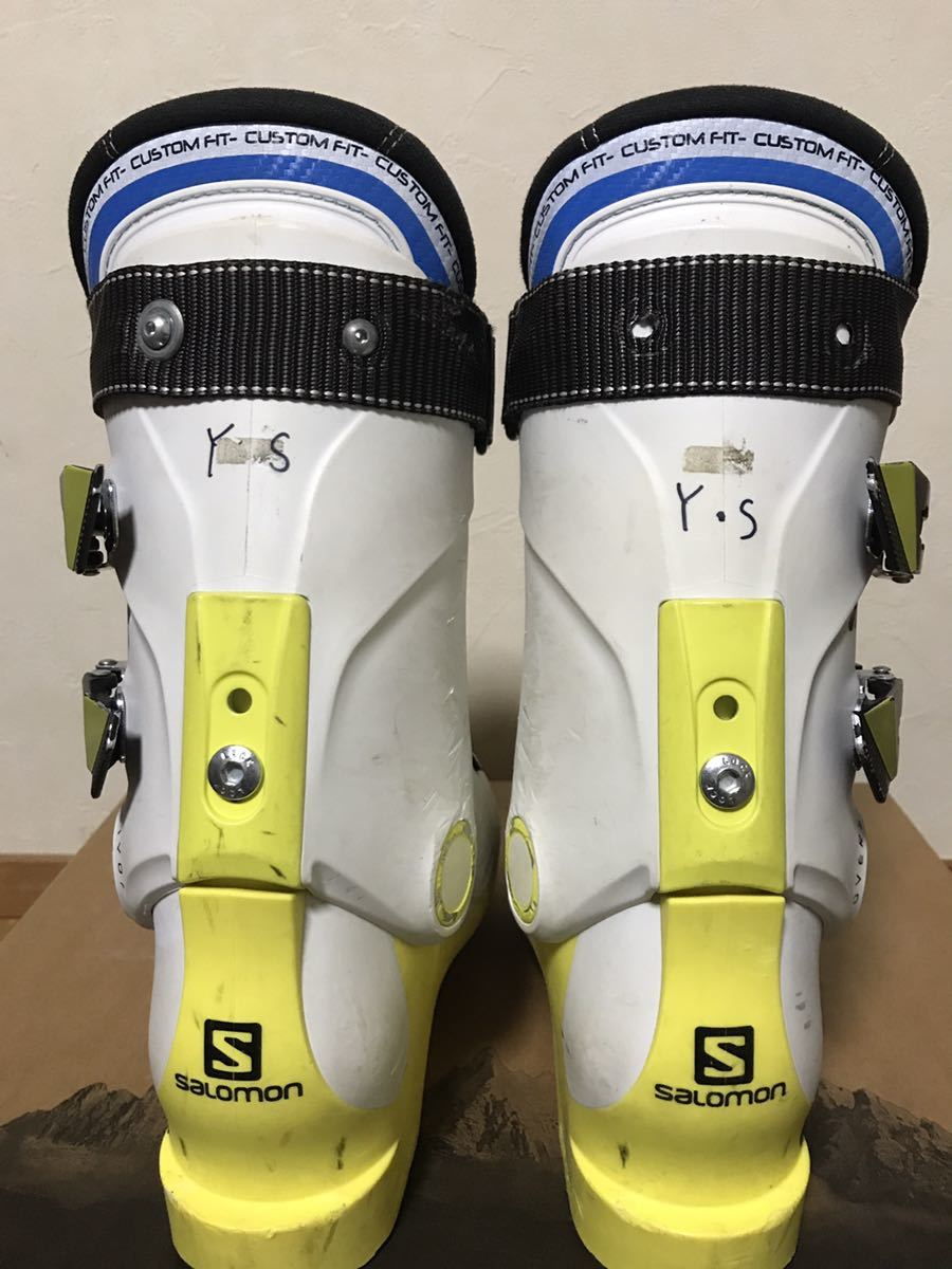 SALOMON/サロモン　スキーブーツX Max LC100(箱付き)White/Yellow25.0cm ソール295mm_画像2