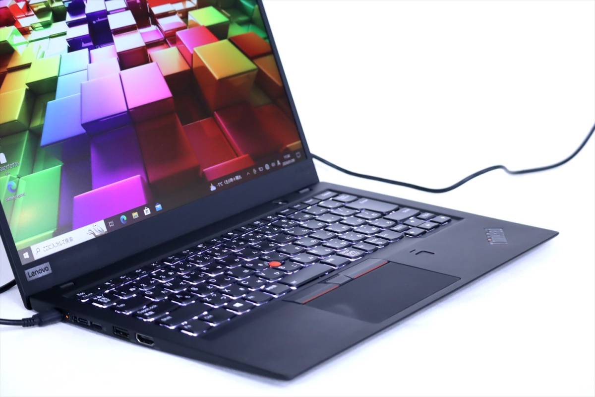 【即配】Office2021 Corei7搭載！バッテリー良好！2019年モデル！ThinkPad X1 6th Gen Carbon i7-8550U メモリ16G SSD512G 14.0FHD Win10_画像2