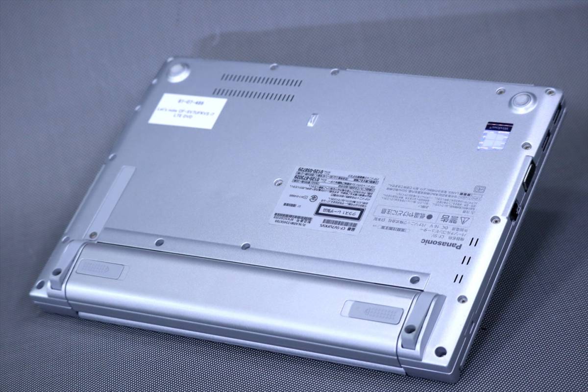 【1円～】Office2021 Corei7搭載!LTE対応!Let's note CF-SV7UFKVS i7-8650U メモリ16G SSD512G Win10リカバリ Thunderbotl3 DVD ACアダプタ_画像6