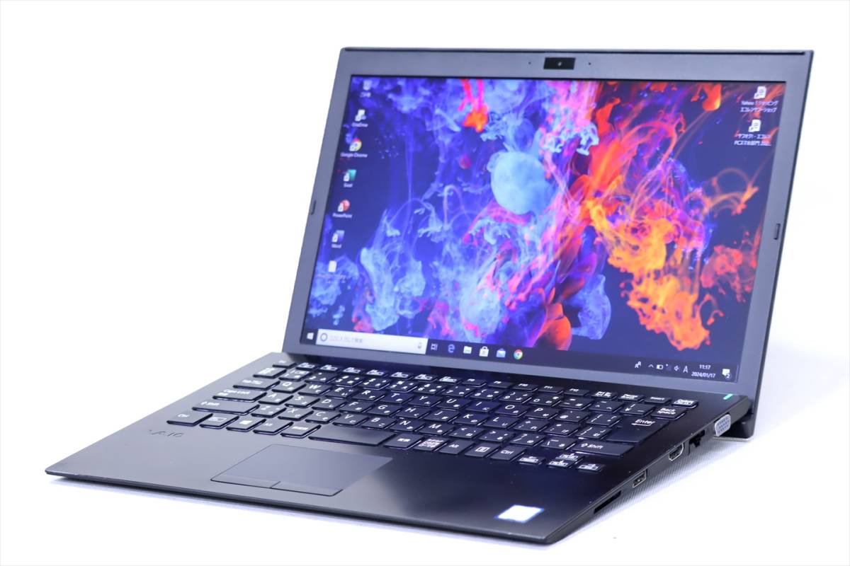 【1円～】Office2021搭載！薄型軽量1.06kg！VAIO Pro PG VJPG11C11N i5-8250U RAM8G SSD256G 13.3FHD Win10リカバリ ACアダプタ_画像1