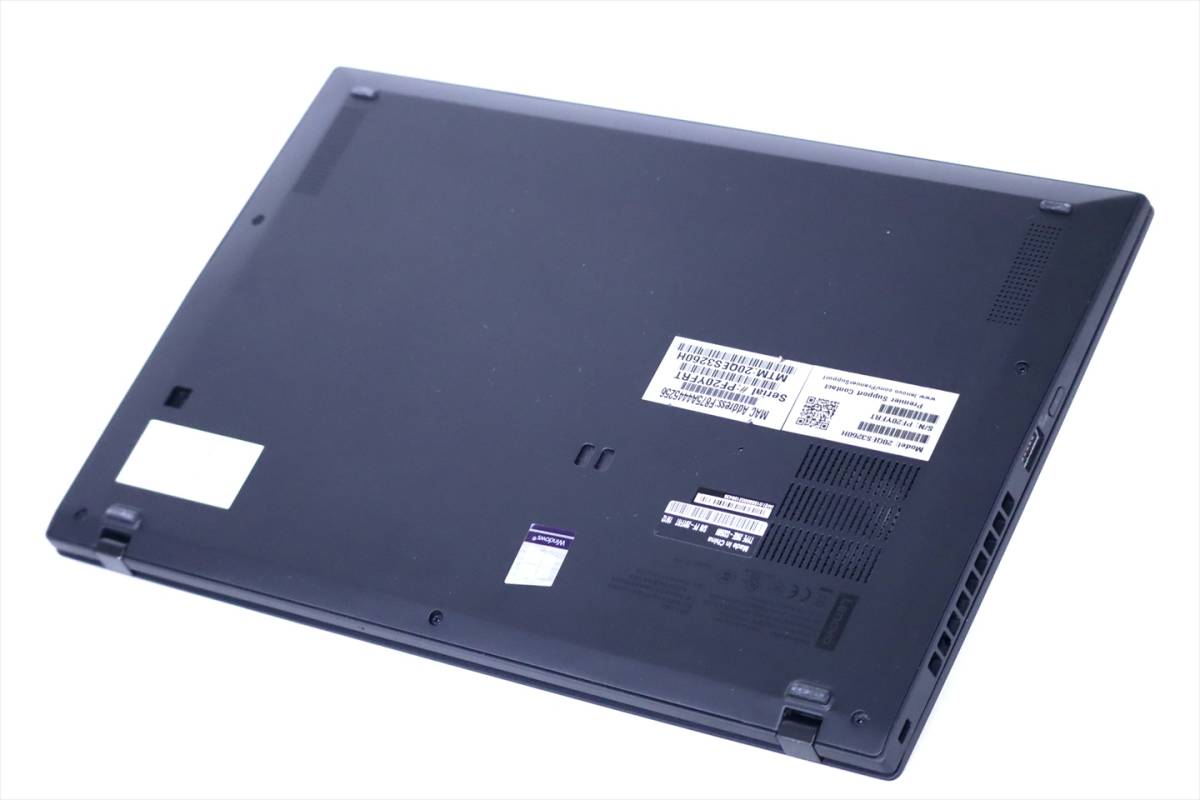 【1円～】Corei7 Windows11搭載！バッテリー良好！ThinkPad X1 Carbon i7-8665U メモリ16G SSD512G 14.0FHD Thuderbolt3 ACアダプタ付属_画像6