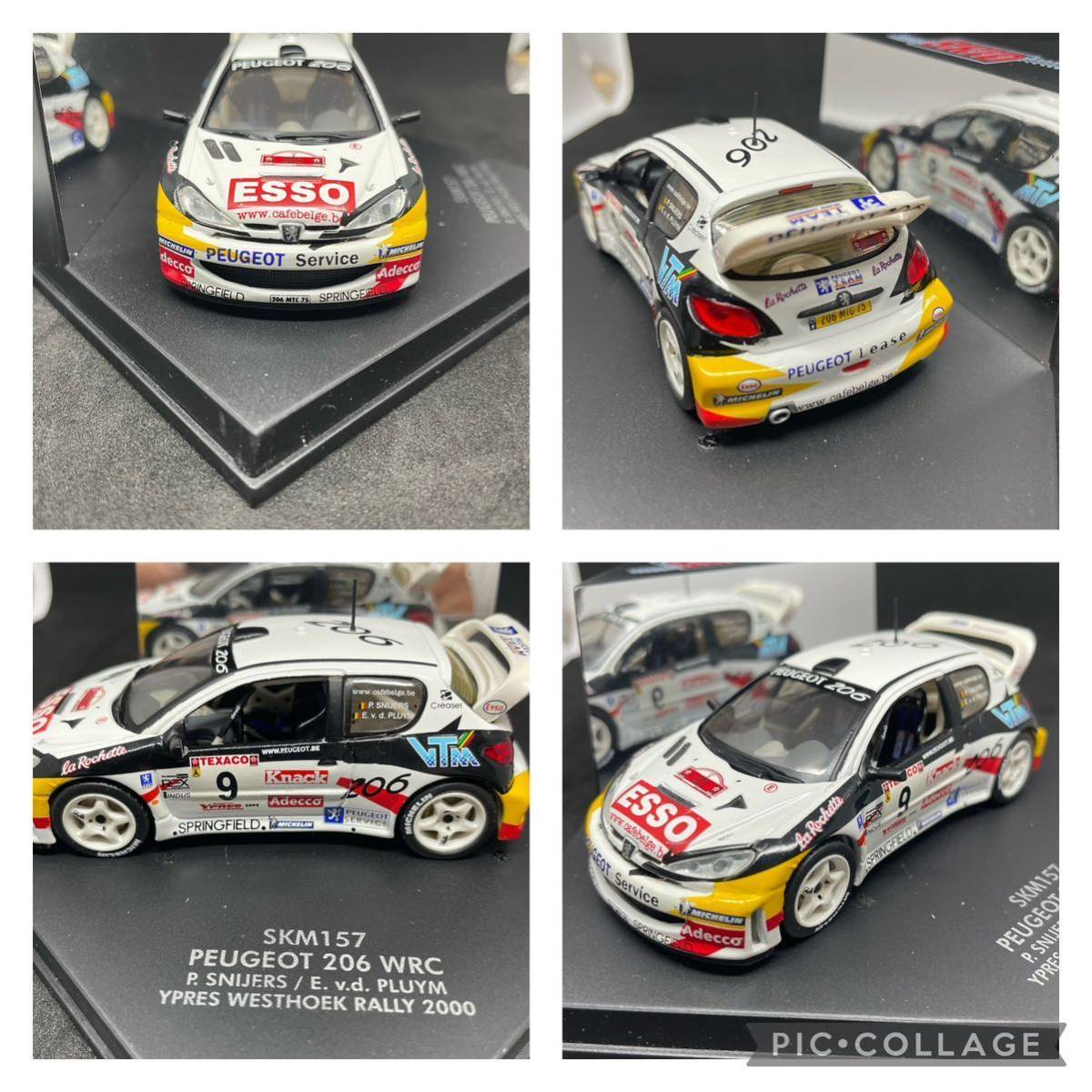 1/43 SKID スキッド プジョー206 WRC 6台セット_画像6