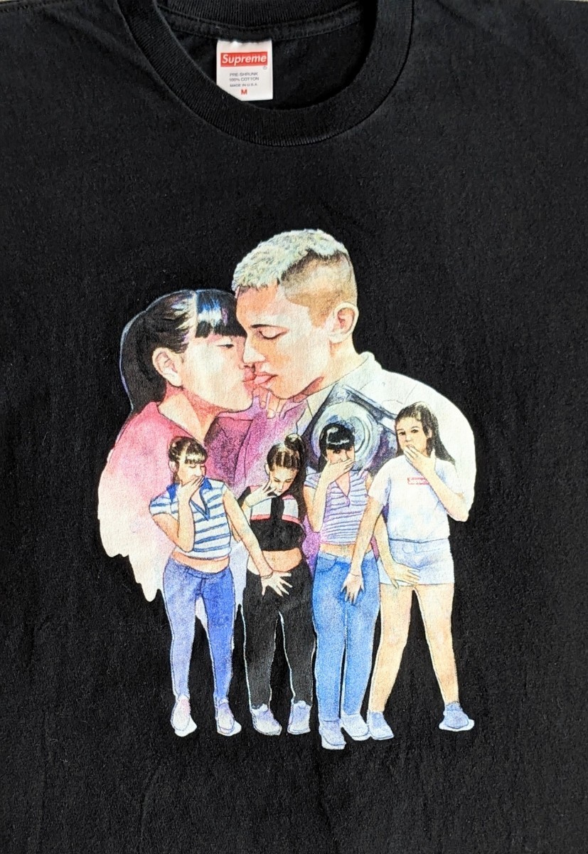 12◆SUPREME 半袖 Tシャツ Kiss Tee　ブラック Ｍサイズ_画像2